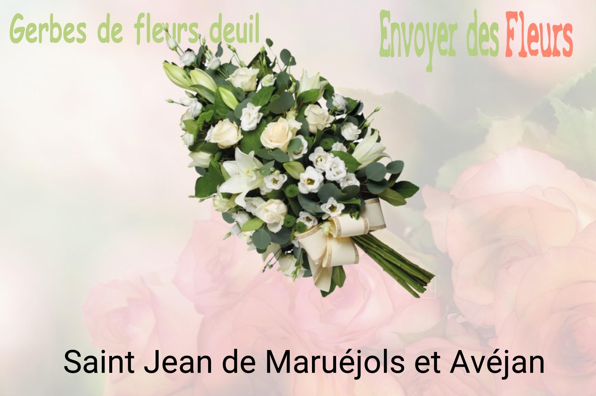 Gerbe de fleurs de deuil livrée à Saint-Jean-de-Maruéjols-et-Avéjan